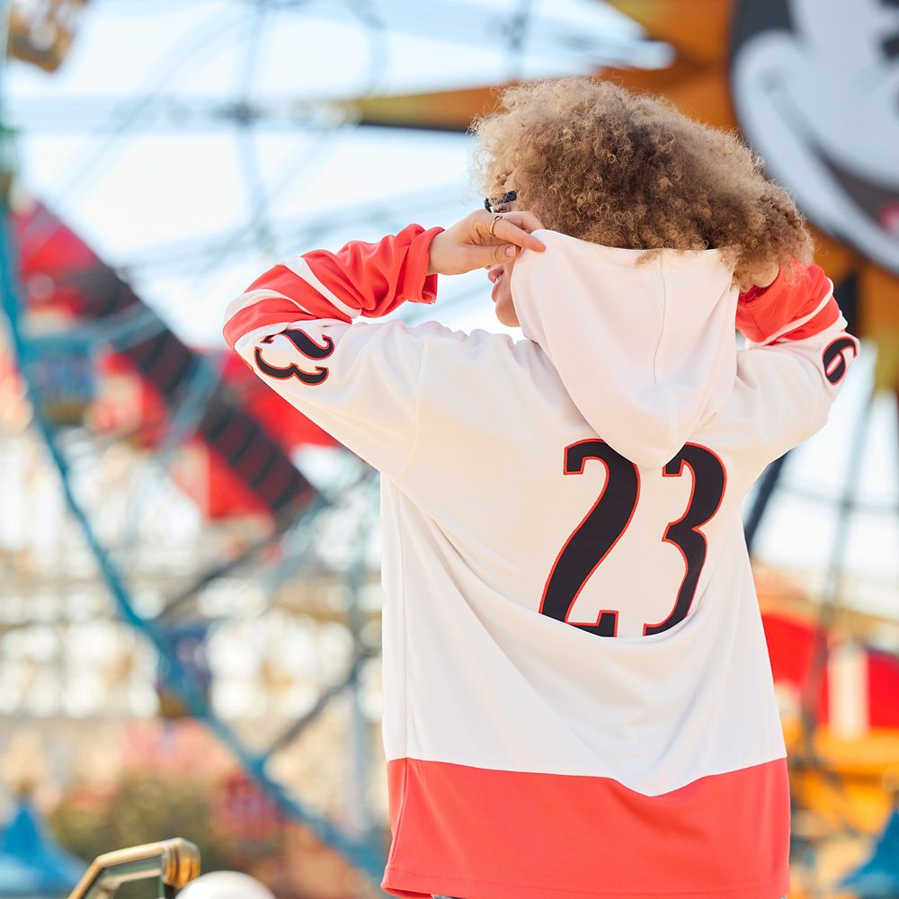 Mickey Mouse Walt Disney Productions Hockey Pullover Hoodie for Adults