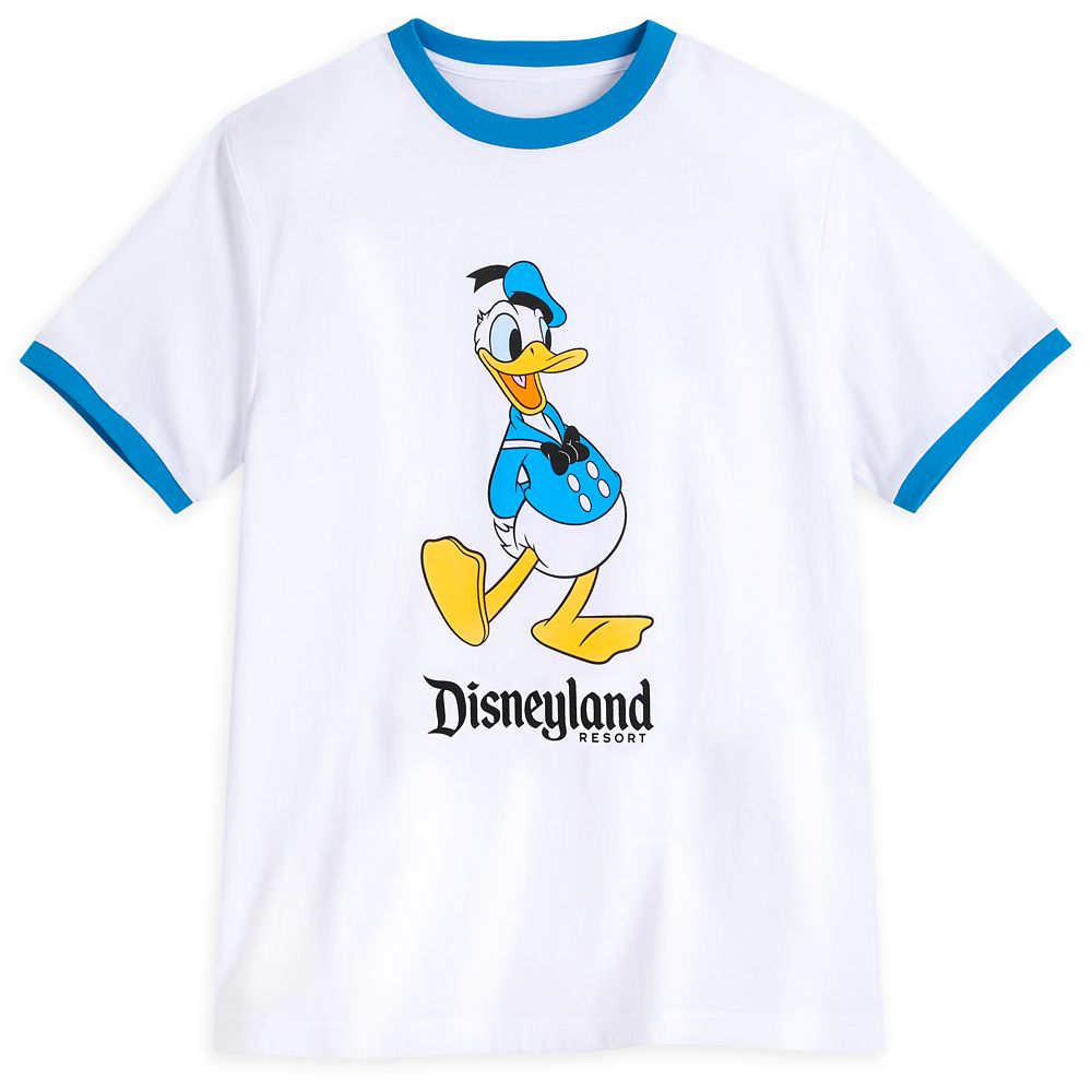 Donald Duck Ringer T Shirt for Adults Disneyland Disney Store
