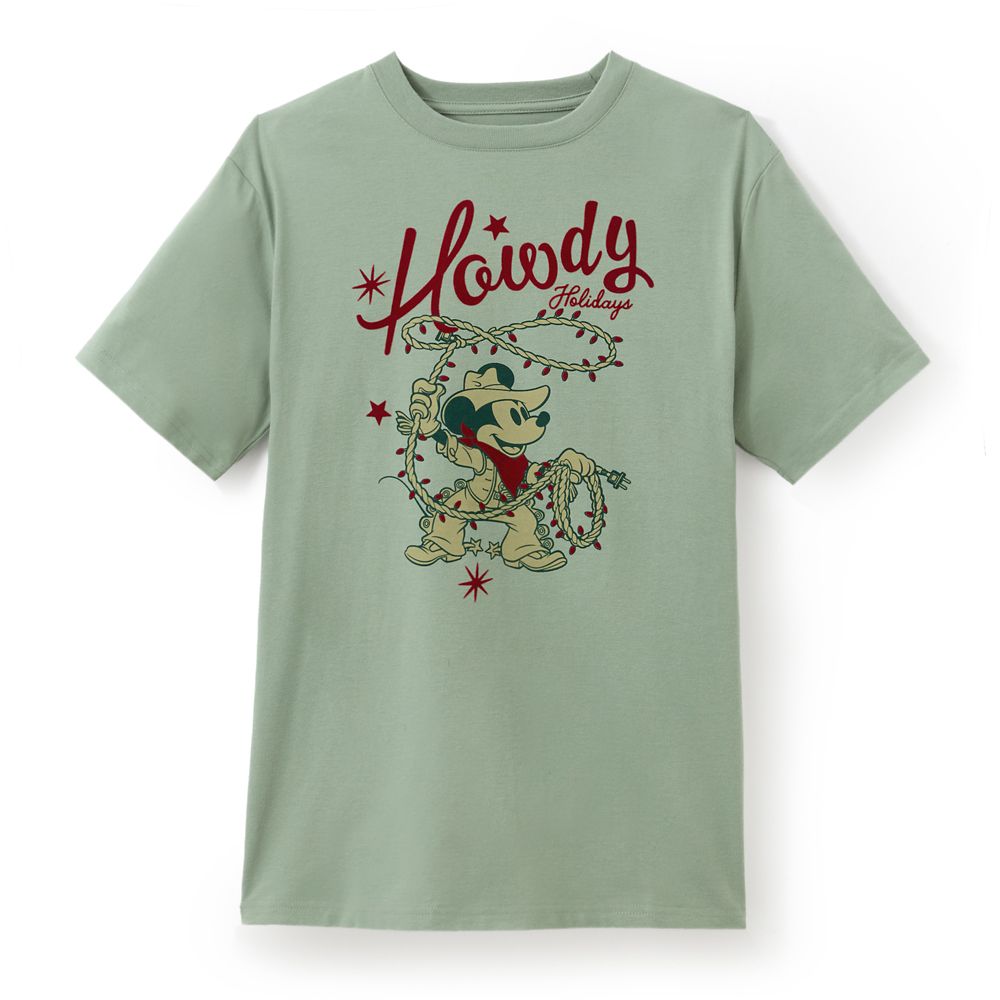 Mickey Mouse ''Howdy Holidays'' T-Shirt for Adults
