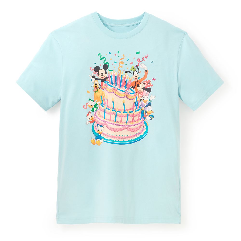 Mickey Mouse and Friends Birthday Cake T-Shirt for Adults