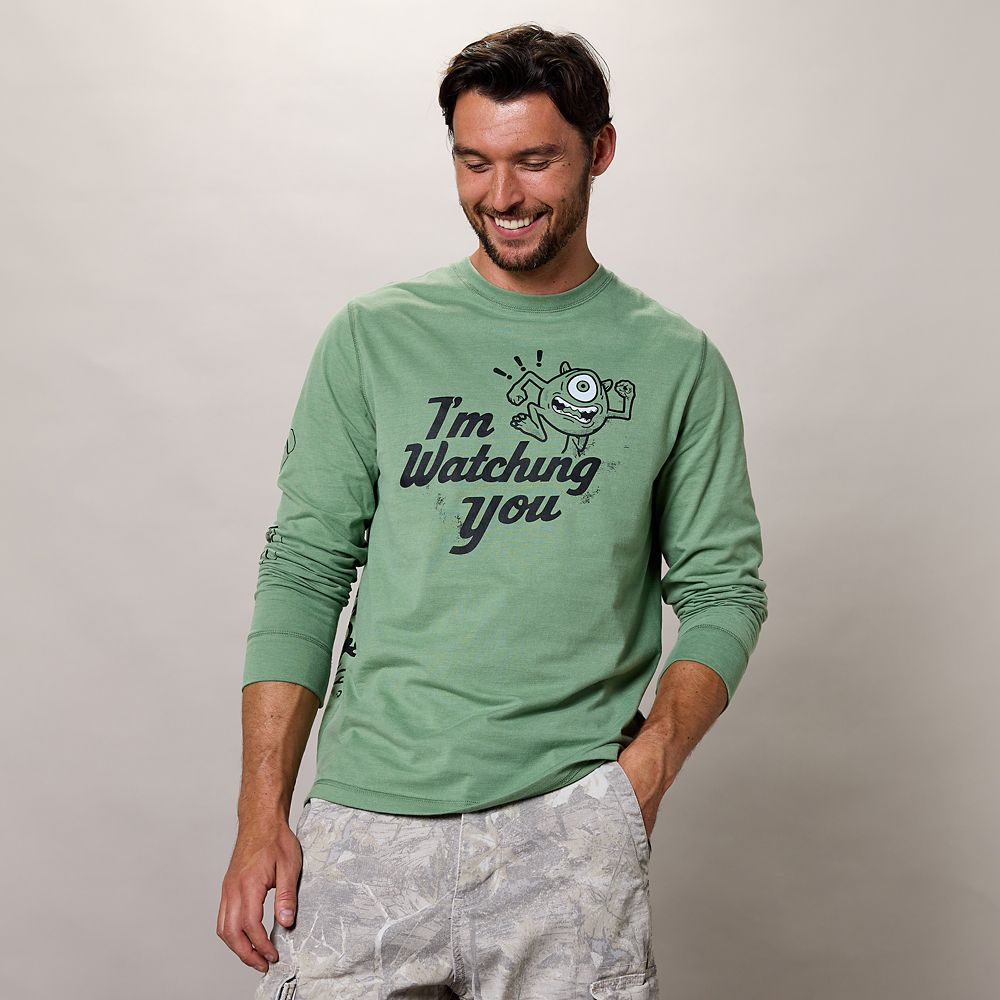 Mike and Roz ''I'm Watching You'' Long Sleeve T-Shirt for Adults &ndash; Monsters, Inc.