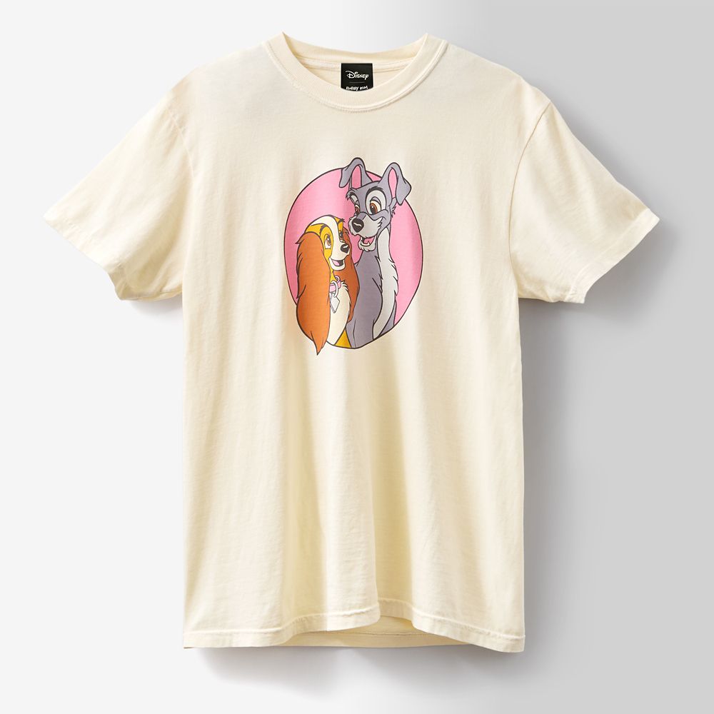 Lady and the Tramp Disney | Bobby Kim T-Shirt for Adults &ndash; Ivory &ndash; Limited Time Release