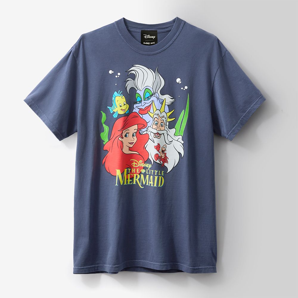 The Little Mermaid Disney | Bobby Kim T-Shirt for Adults &ndash; Navy &ndash; Limited Time Release