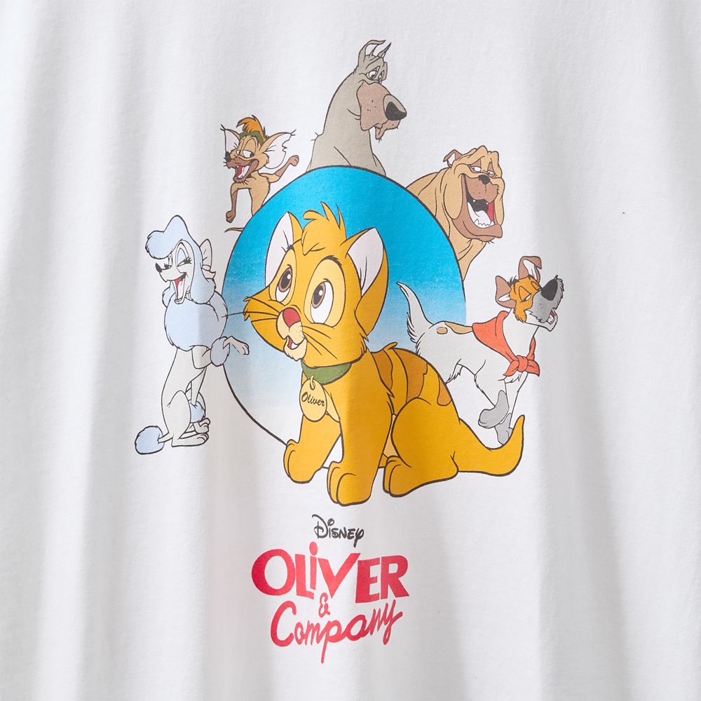 Oliver & Company Disney | Bobby Kim T-Shirt for Adults &ndash; White &ndash; Limited Time Release