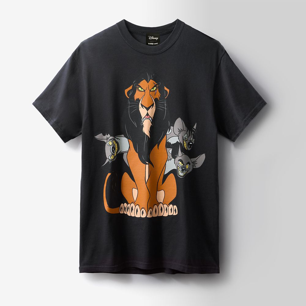 Scar Disney | Bobby Kim T-Shirt for Adults &ndash; The Lion King &ndash; Black &ndash; Limited Time Release