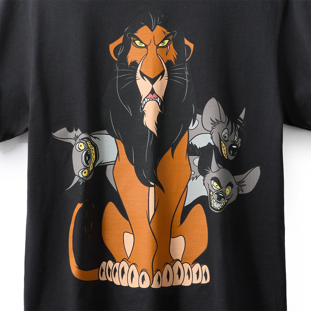 Scar Disney | Bobby Kim T-Shirt for Adults &ndash; The Lion King &ndash; Black &ndash; Limited Time Release