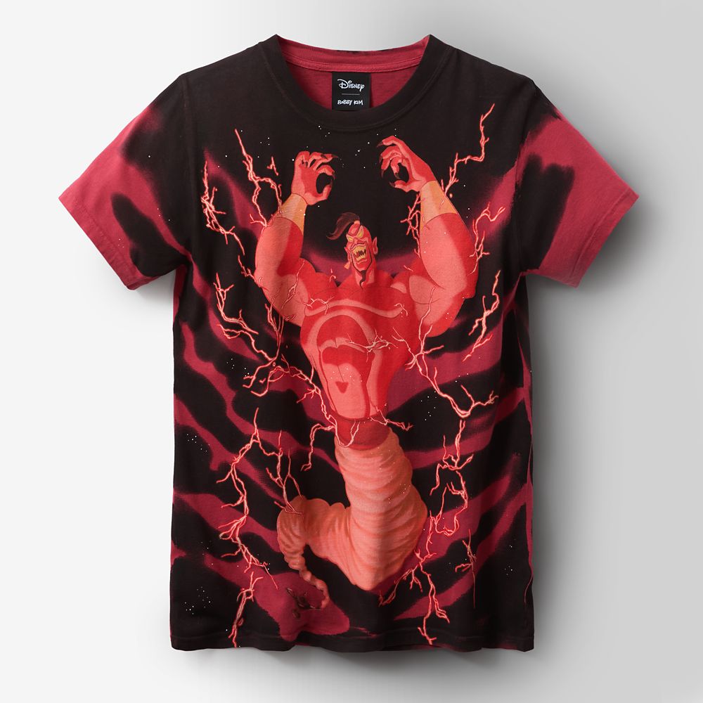 Jafar as Genie Disney | Bobby Kim T-Shirt for Adults &ndash; Aladdin &ndash; Red &ndash; Limited Release