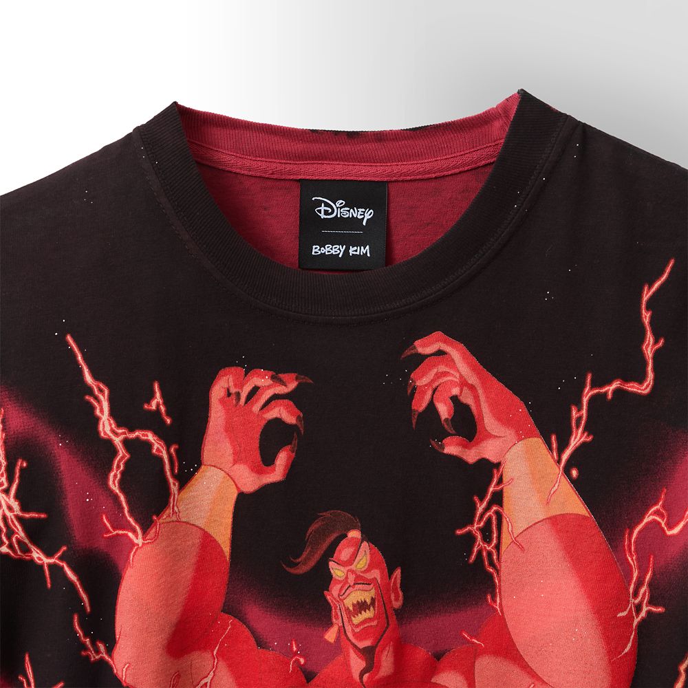 Jafar as Genie Disney | Bobby Kim T-Shirt for Adults &ndash; Aladdin &ndash; Red &ndash; Limited Release