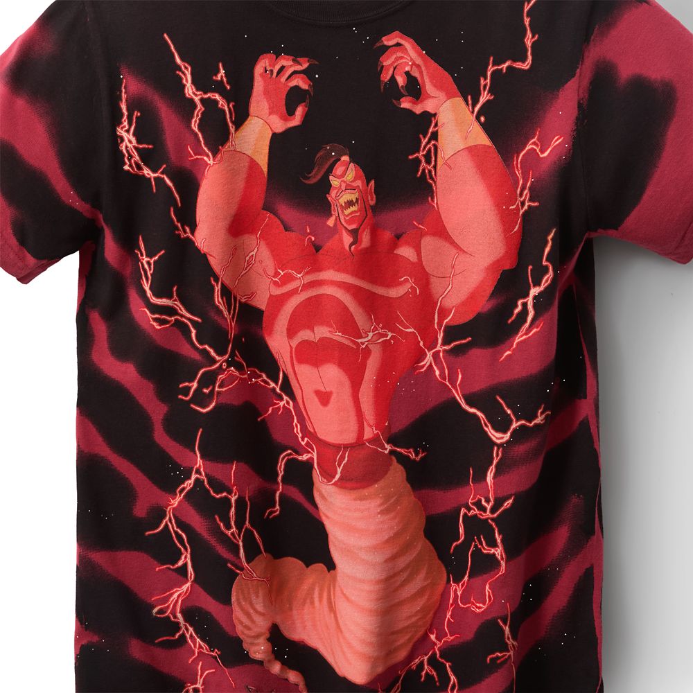 Jafar as Genie Disney | Bobby Kim T-Shirt for Adults &ndash; Aladdin &ndash; Red &ndash; Limited Release