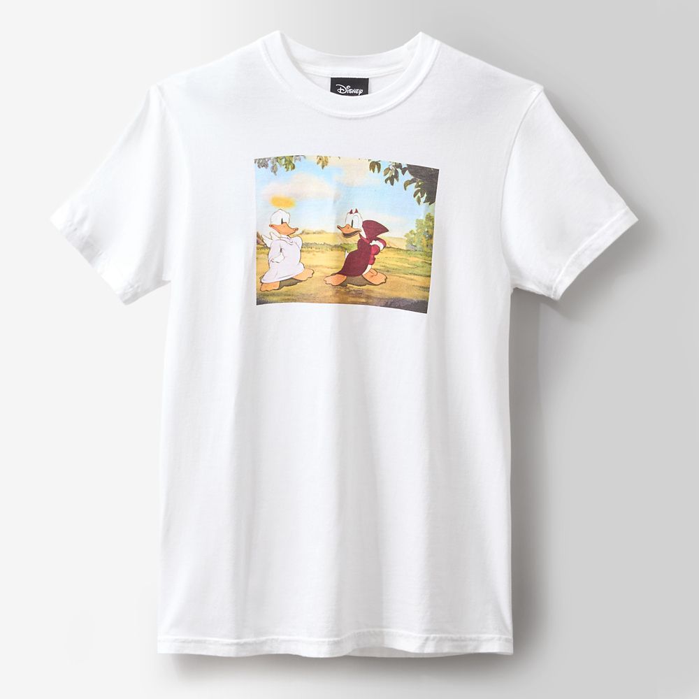 Donald Duck Angel and Devil Disney | Bobby Kim T-Shirt for Adults &ndash; Donald's Better Self &ndash; White &ndash; Limited Release