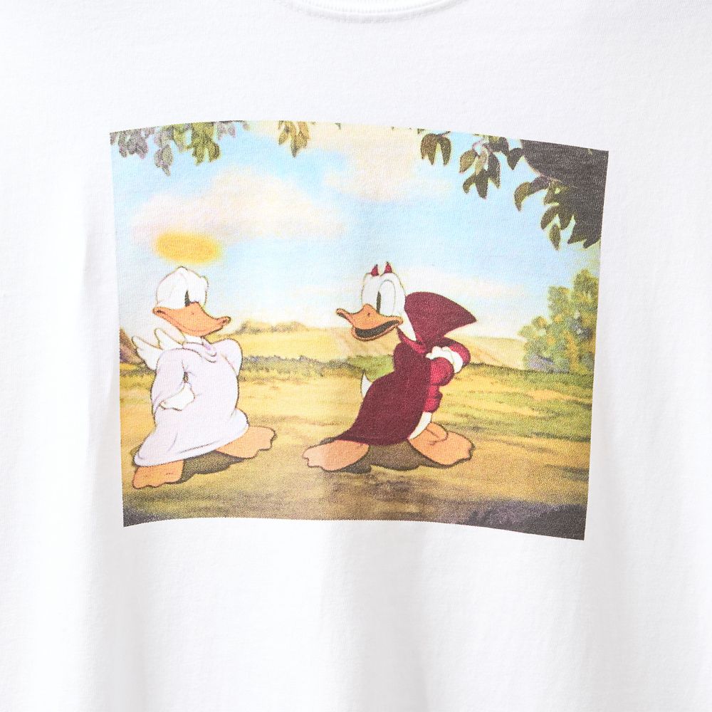 Donald Duck Angel and Devil Disney | Bobby Kim T-Shirt for Adults &ndash; Donald's Better Self &ndash; White &ndash; Limited Release