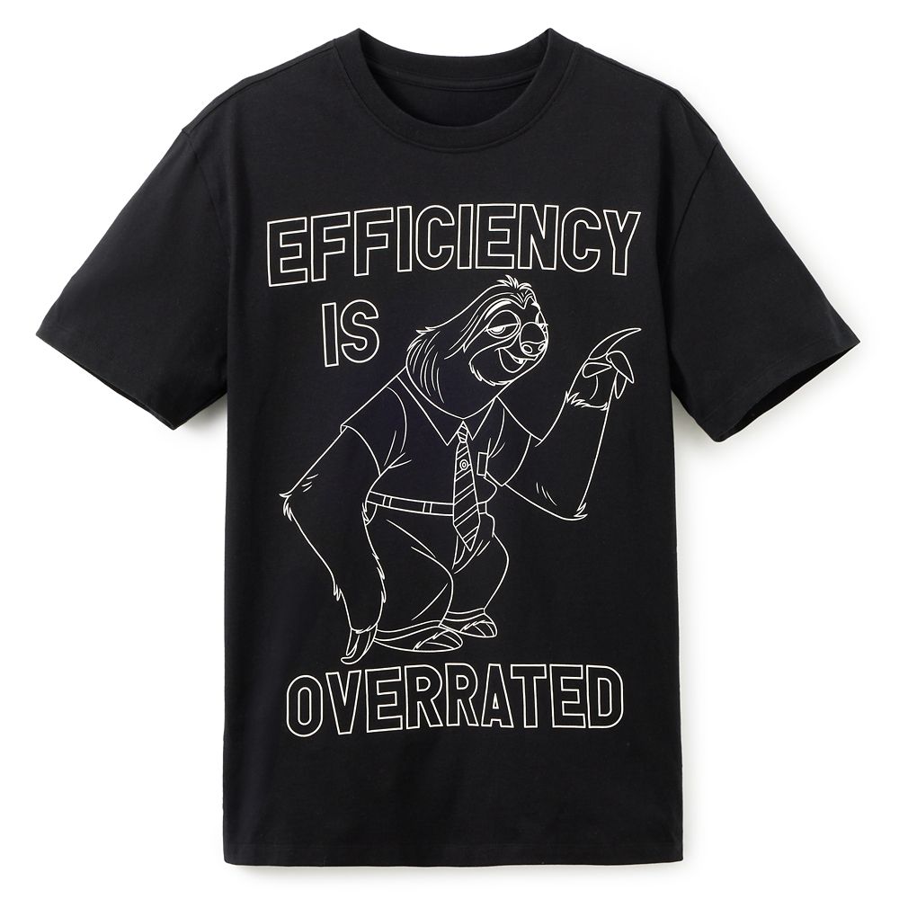 Flash ''Efficiency Is Overrated'' T-Shirt for Adults &ndash; Zootopia