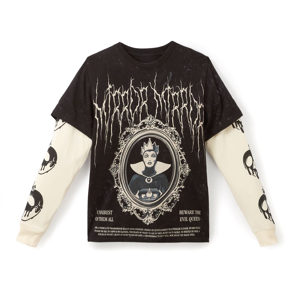 Evil Queen Long Sleeve Fashion T-Shirt for Adults &ndash; Snow White and the Seven Dwarfs