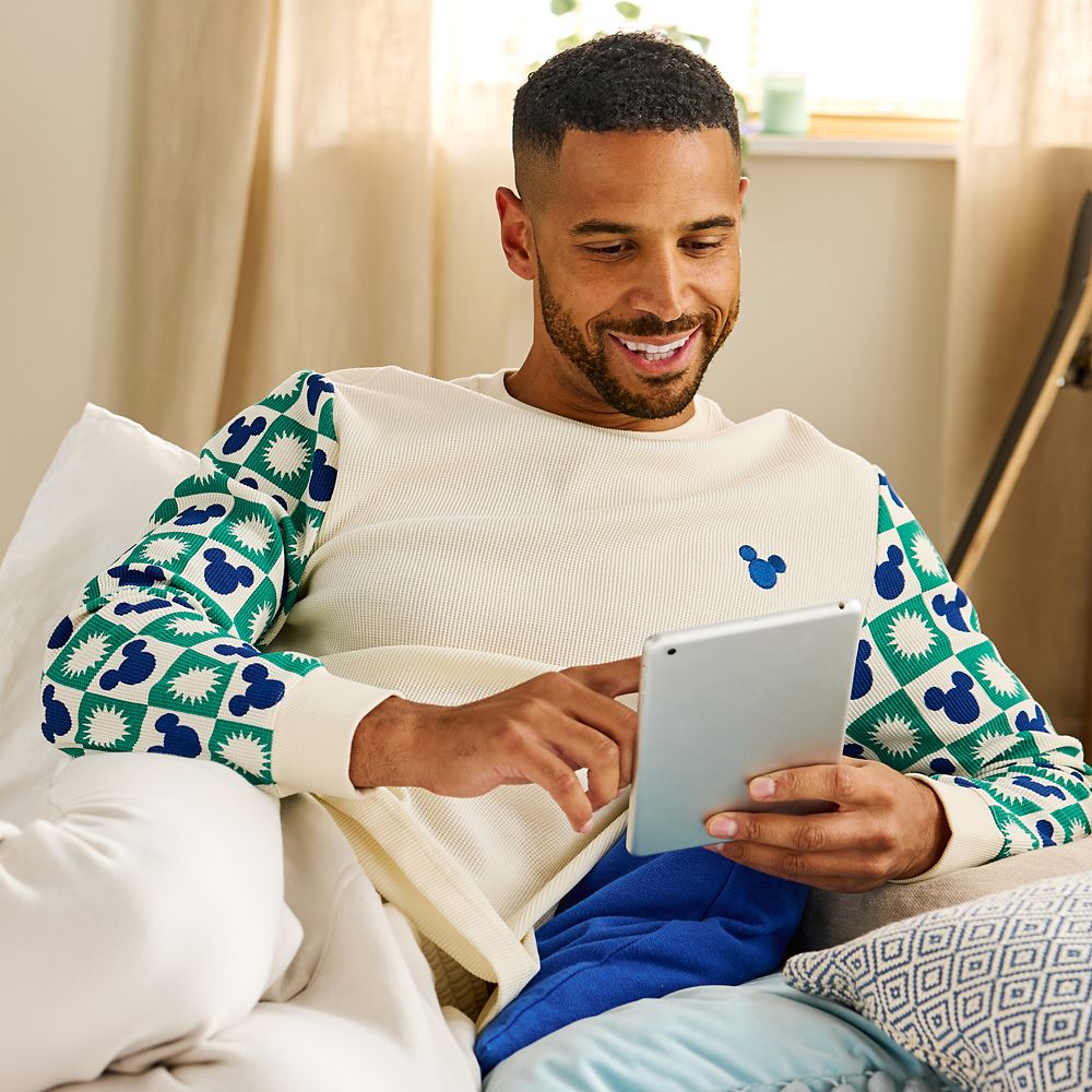 Mickey Mouse Icon Waffle Knit Long Sleeve Top for Adults &ndash; Exclusive