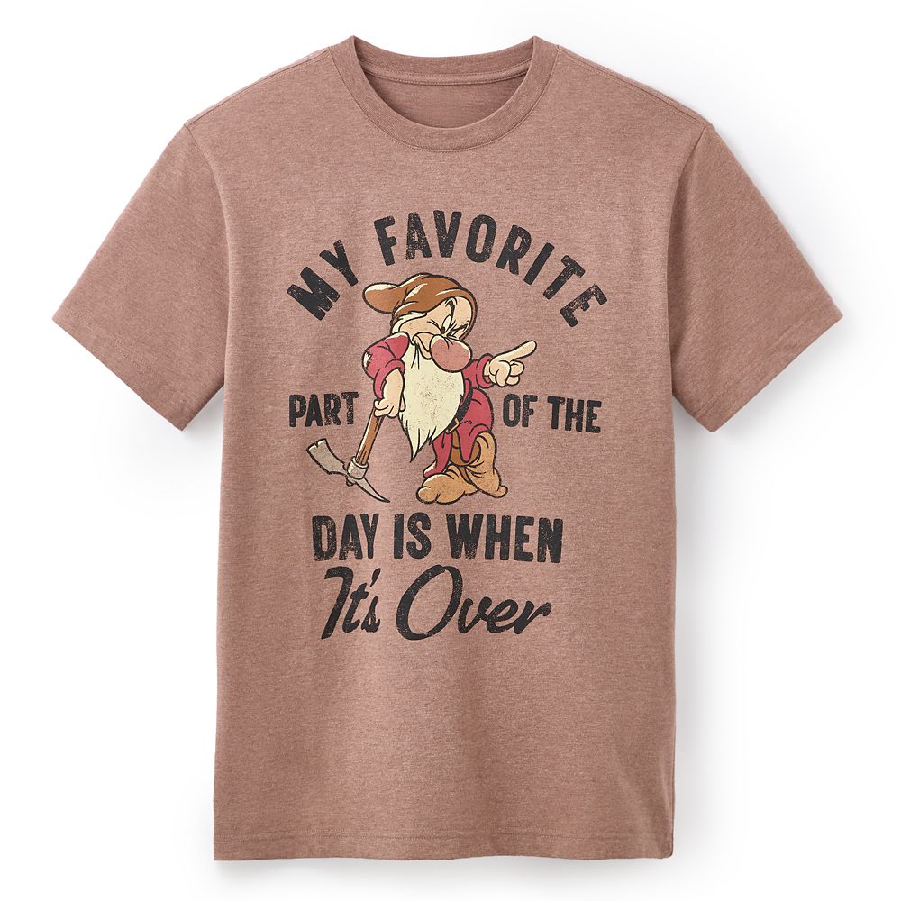 Grumpy ''My Favorite Part of the Day'' T-Shirt for Adults &ndash; Snow White and the Seven Dwarfs