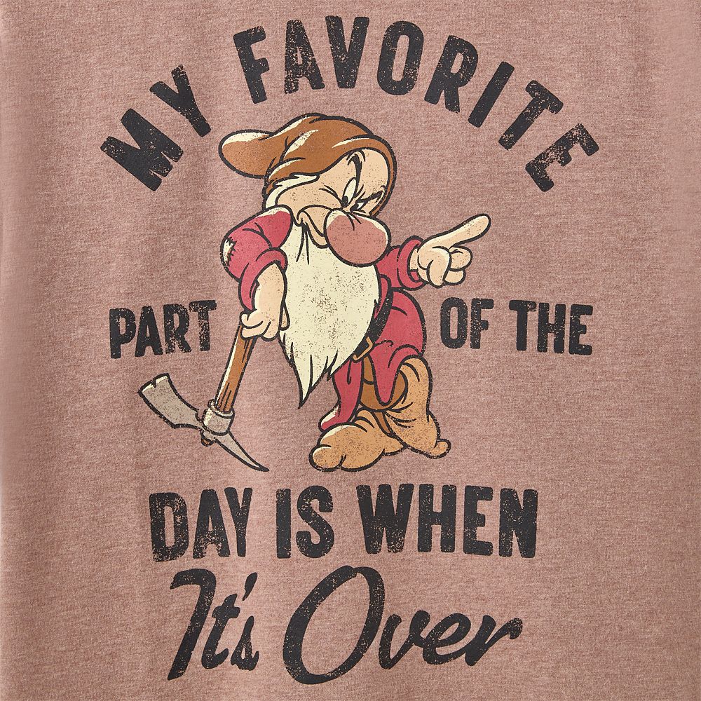 Grumpy ''My Favorite Part of the Day'' T-Shirt for Adults &ndash; Snow White and the Seven Dwarfs