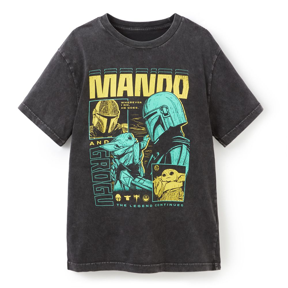 The Mandalorian and Grogu T-shirt for Adults &ndash; Star Wars