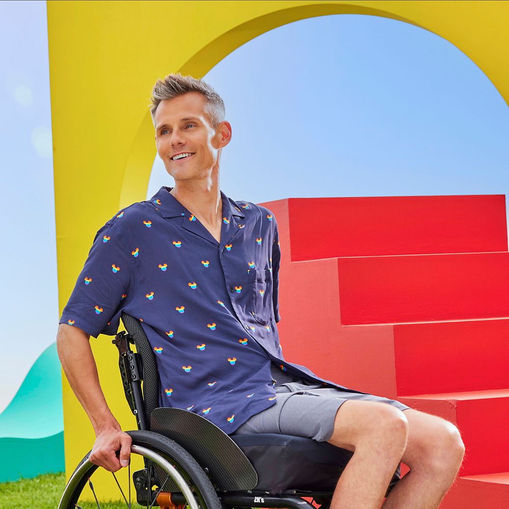 Mickey Mouse Icon Woven Shirt for Adults &ndash;&nbsp;Disney Pride Collection