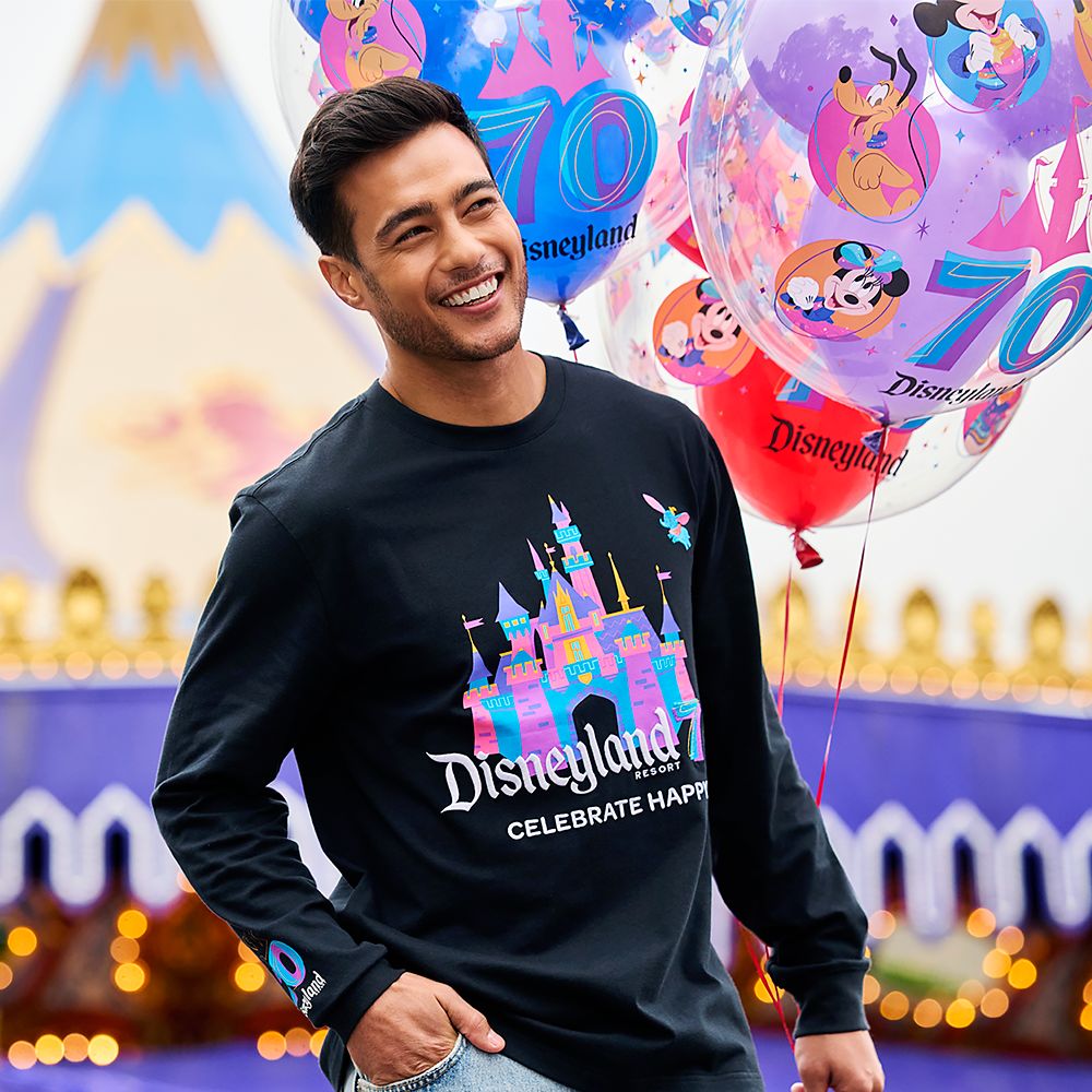 Disneyland Resort 70th Anniversary ''Celebrate Happy'' Pullover Sweatshirt for Adults