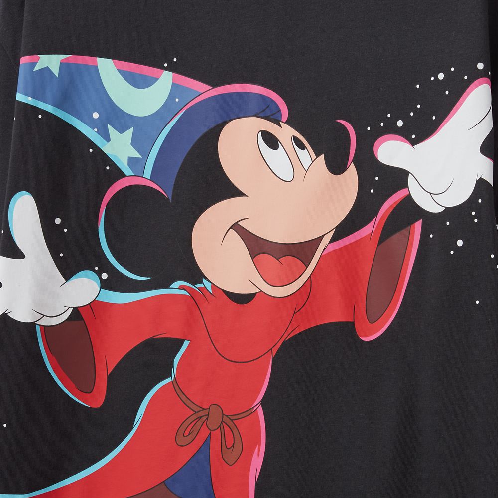 Sorcerer Mickey Mouse Back to Front Long Sleeve T-shirt for Adults &ndash; Fantasia &ndash; Walt Disney World