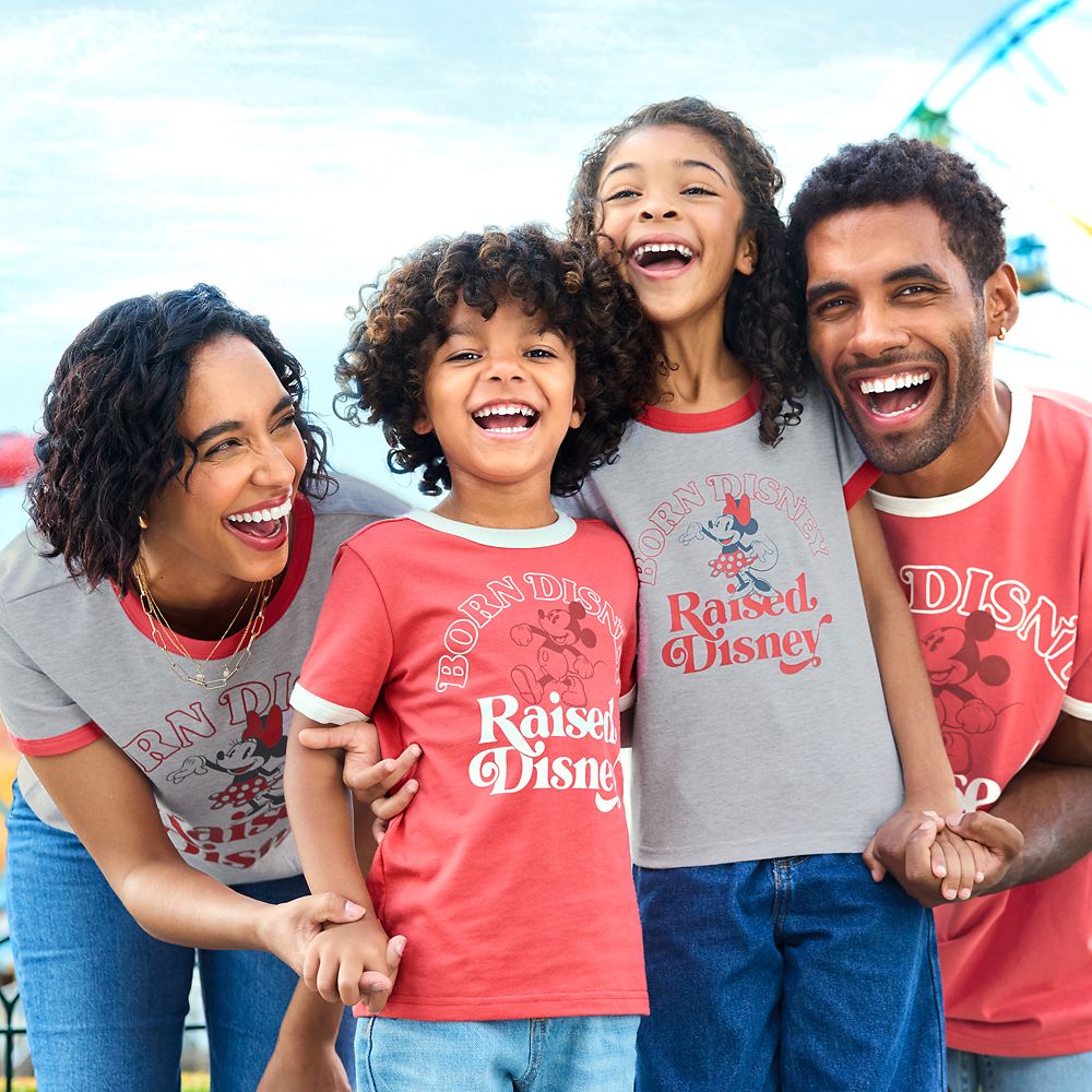 Mickey Mouse ''Born Disney Raised Disney'' Ringer T-Shirt for Adults