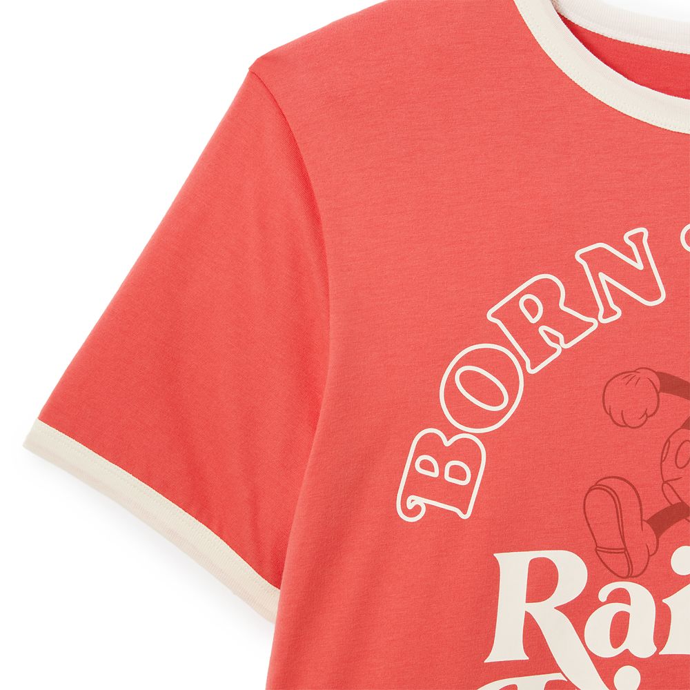 Mickey Mouse ''Born Disney Raised Disney'' Ringer T-Shirt for Adults
