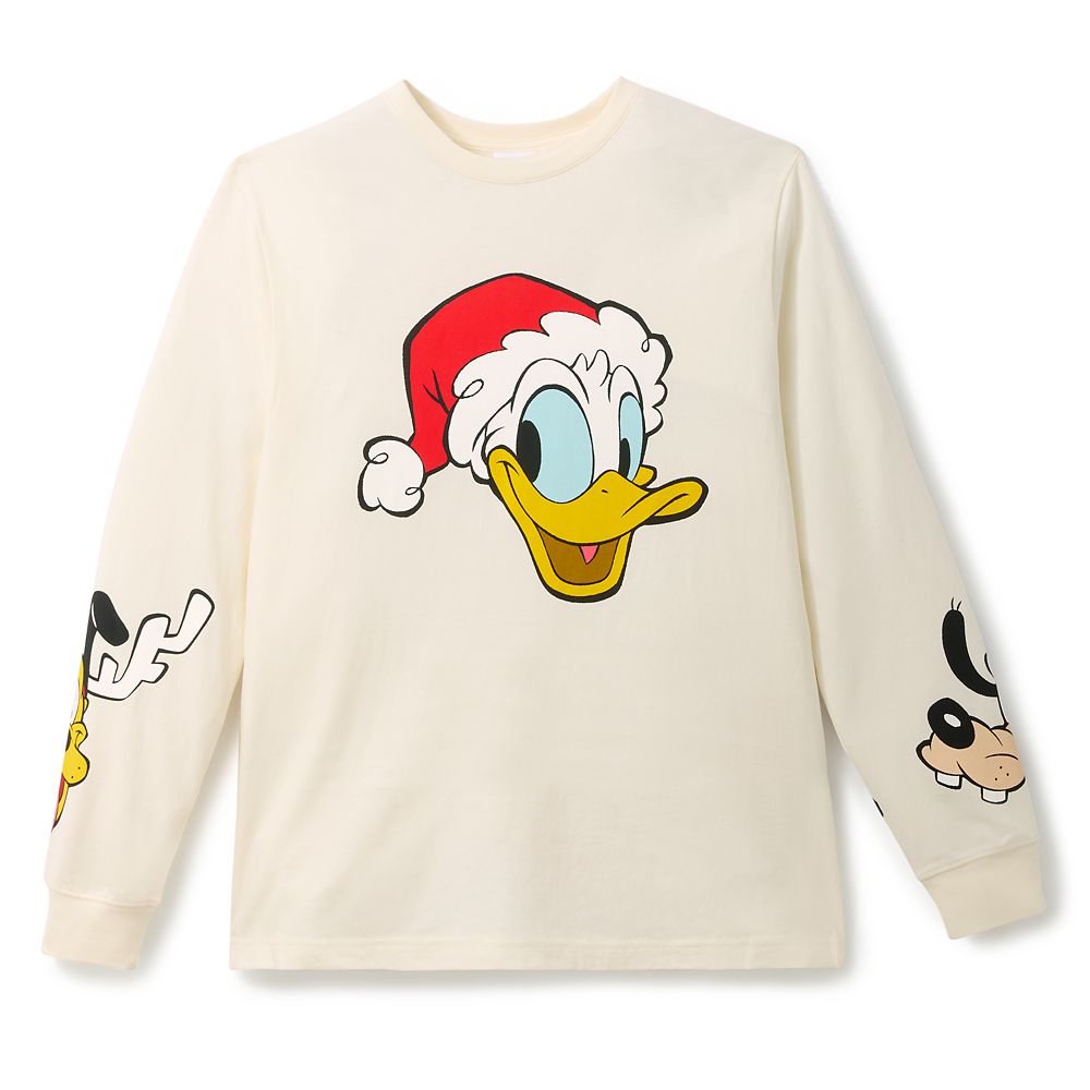 Mickey Mouse and Friends Holiday Long Sleeve T-Shirt for Adults Official shopDisney