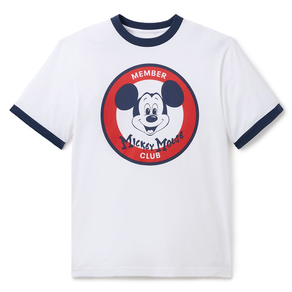 Mickey Mouse Club 70th Anniversary Ringer T-Shirt for Adults Official shopDisney