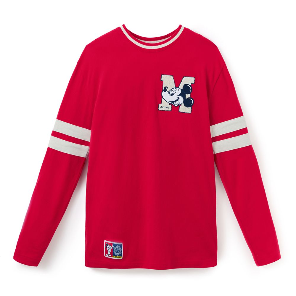 Mickey Mouse Collegiate Long Sleeve T-Shirt for Adults &ndash; Walt Disney World