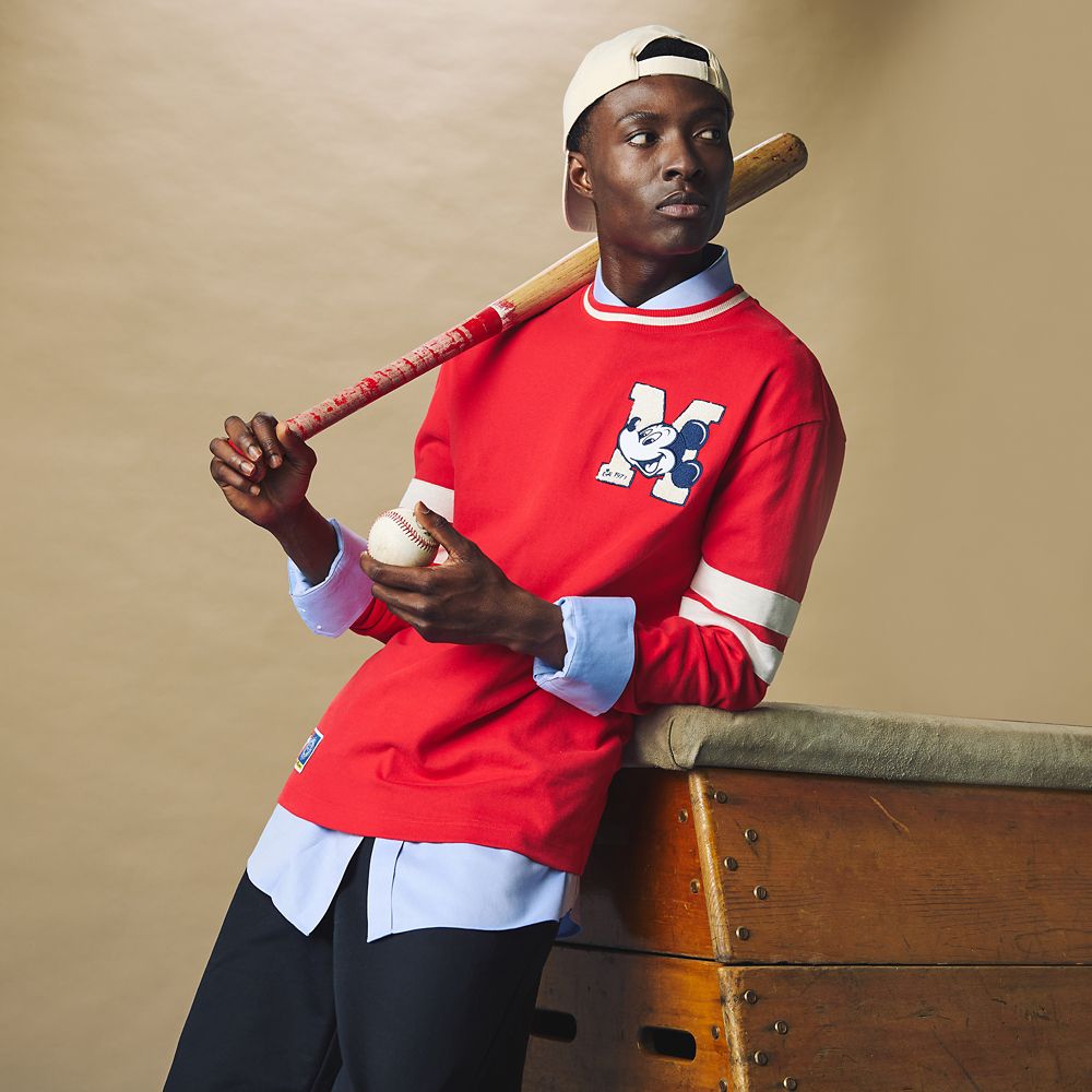 Mickey Mouse Collegiate Long Sleeve T-Shirt for Adults &ndash; Walt Disney World