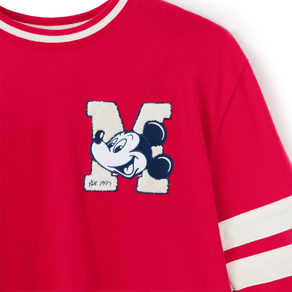 Mickey Mouse Collegiate Long Sleeve T-Shirt for Adults &ndash; Walt Disney World