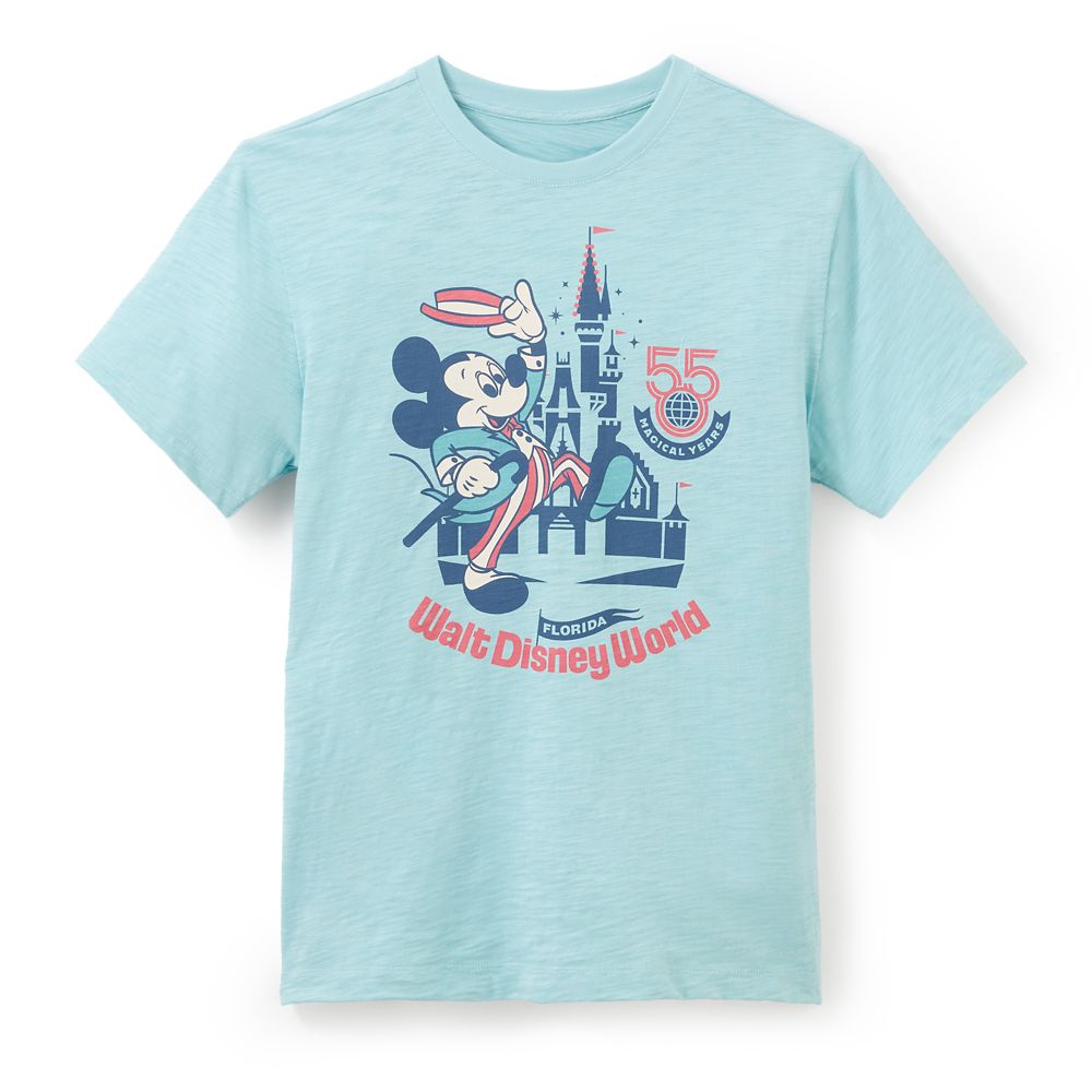 Mickey Mouse Walt Disney World 55th Anniversary Checklist T-Shirt for Adults