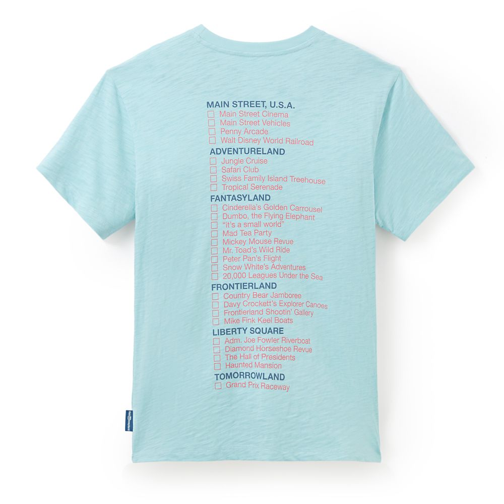 Mickey Mouse Walt Disney World 55th Anniversary Checklist T-Shirt for Adults