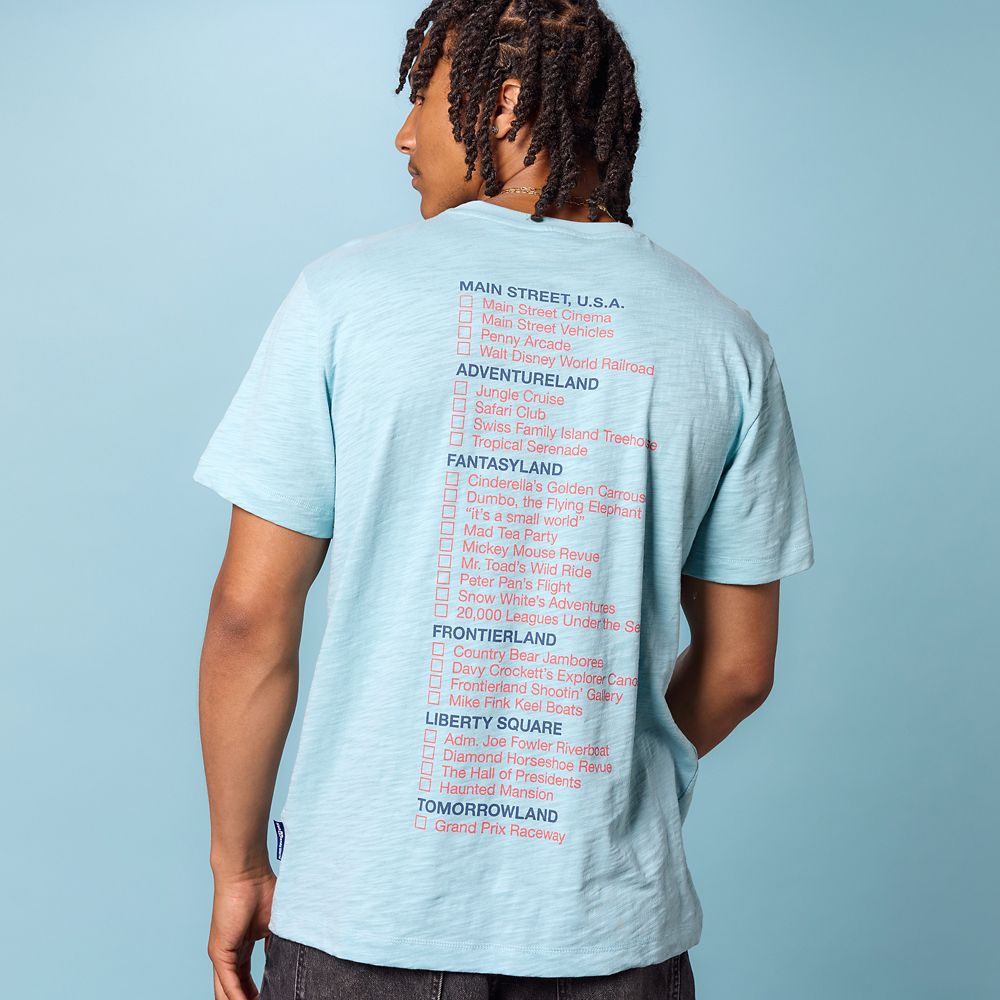 Mickey Mouse Walt Disney World 55th Anniversary Checklist T-Shirt for Adults