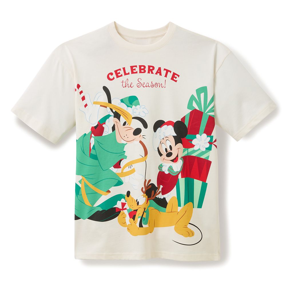 Mickey Mouse and Friends Holiday T-Shirt for Adults