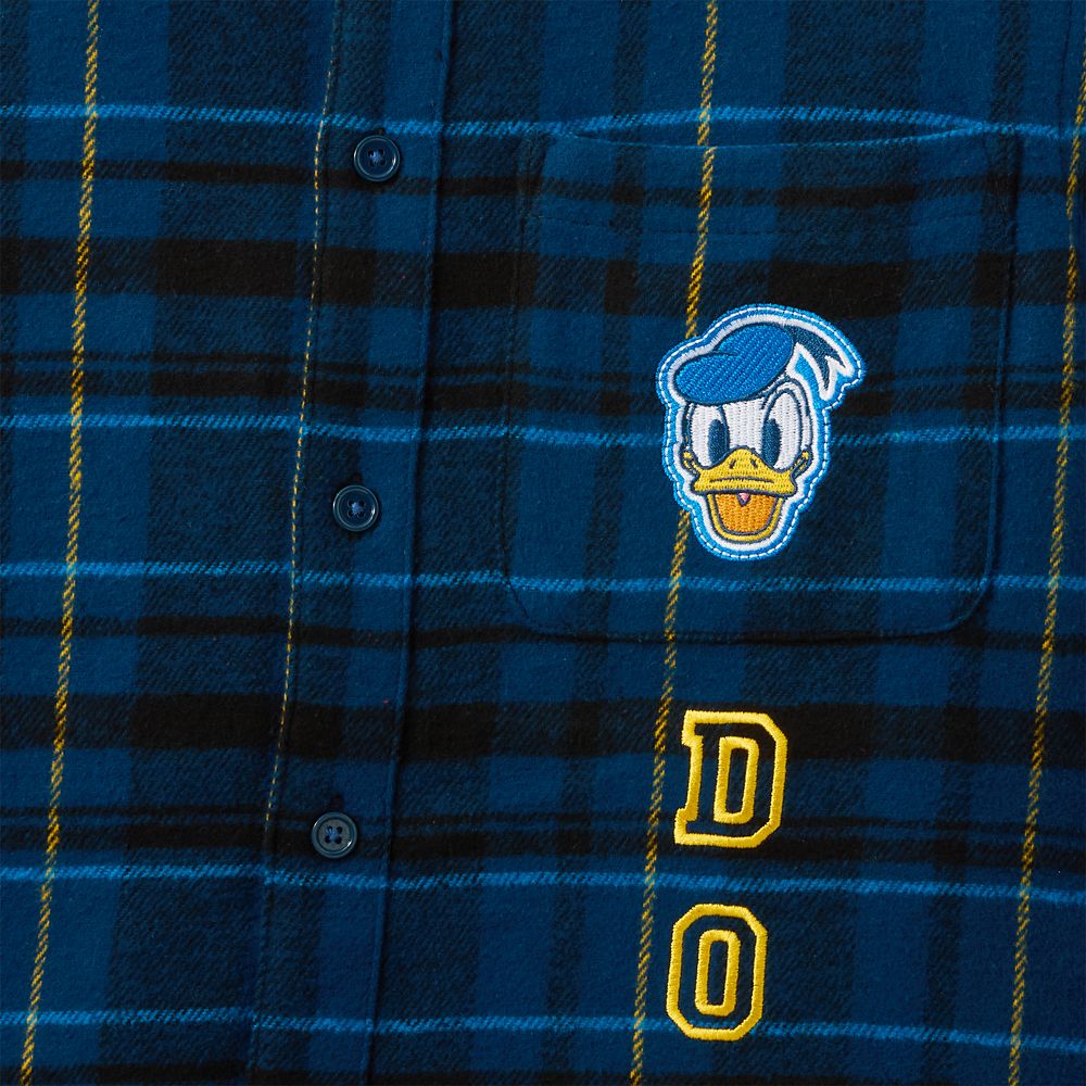 Donald Duck Plaid Flannel Shirt for Men