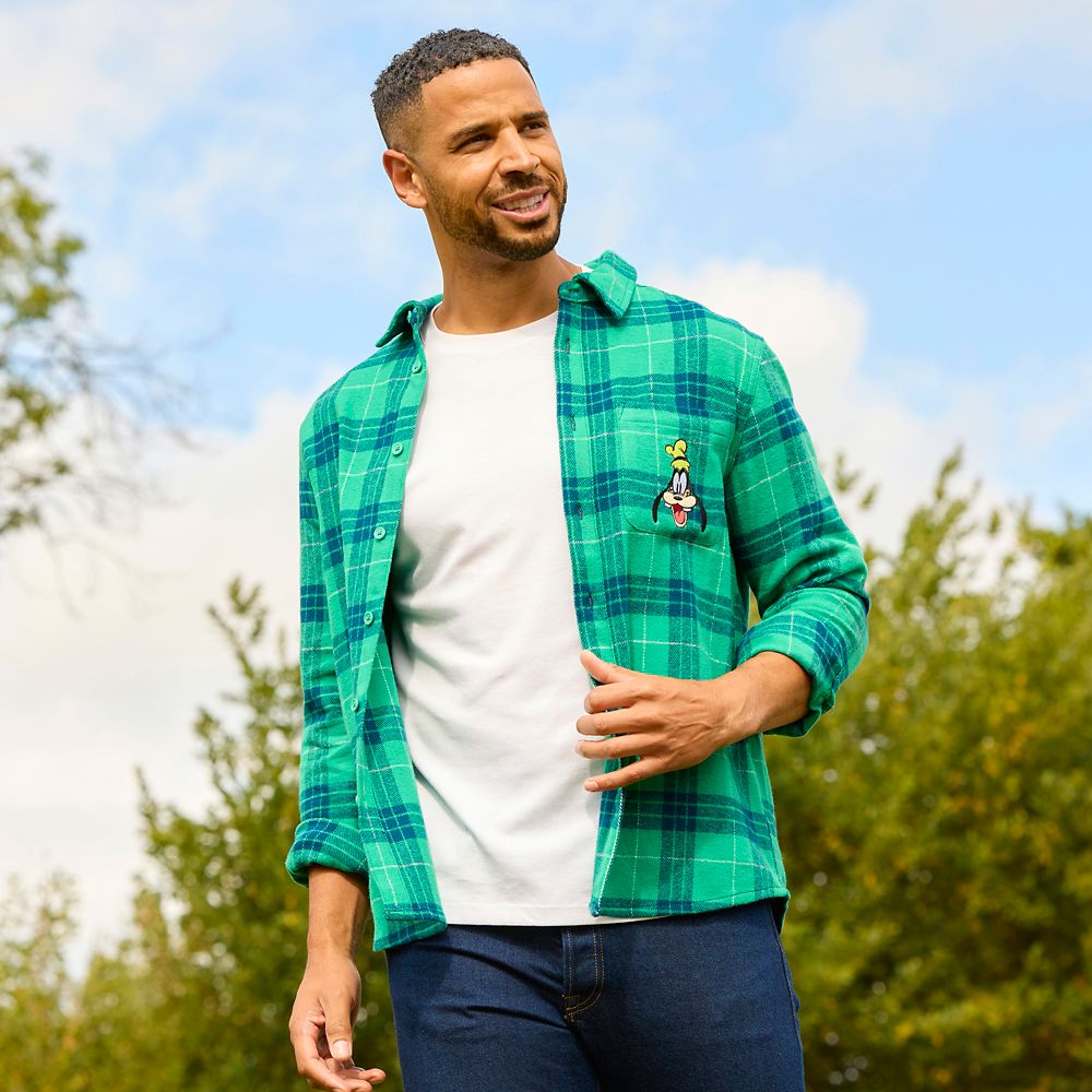 Goofy Plaid Flannel Shirt for Men
