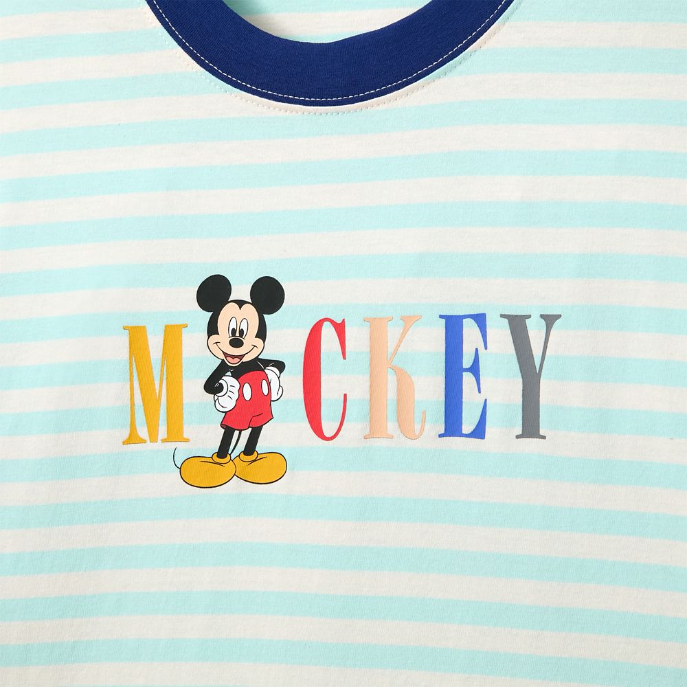 Mickey Mouse Striped T-Shirt for Adults