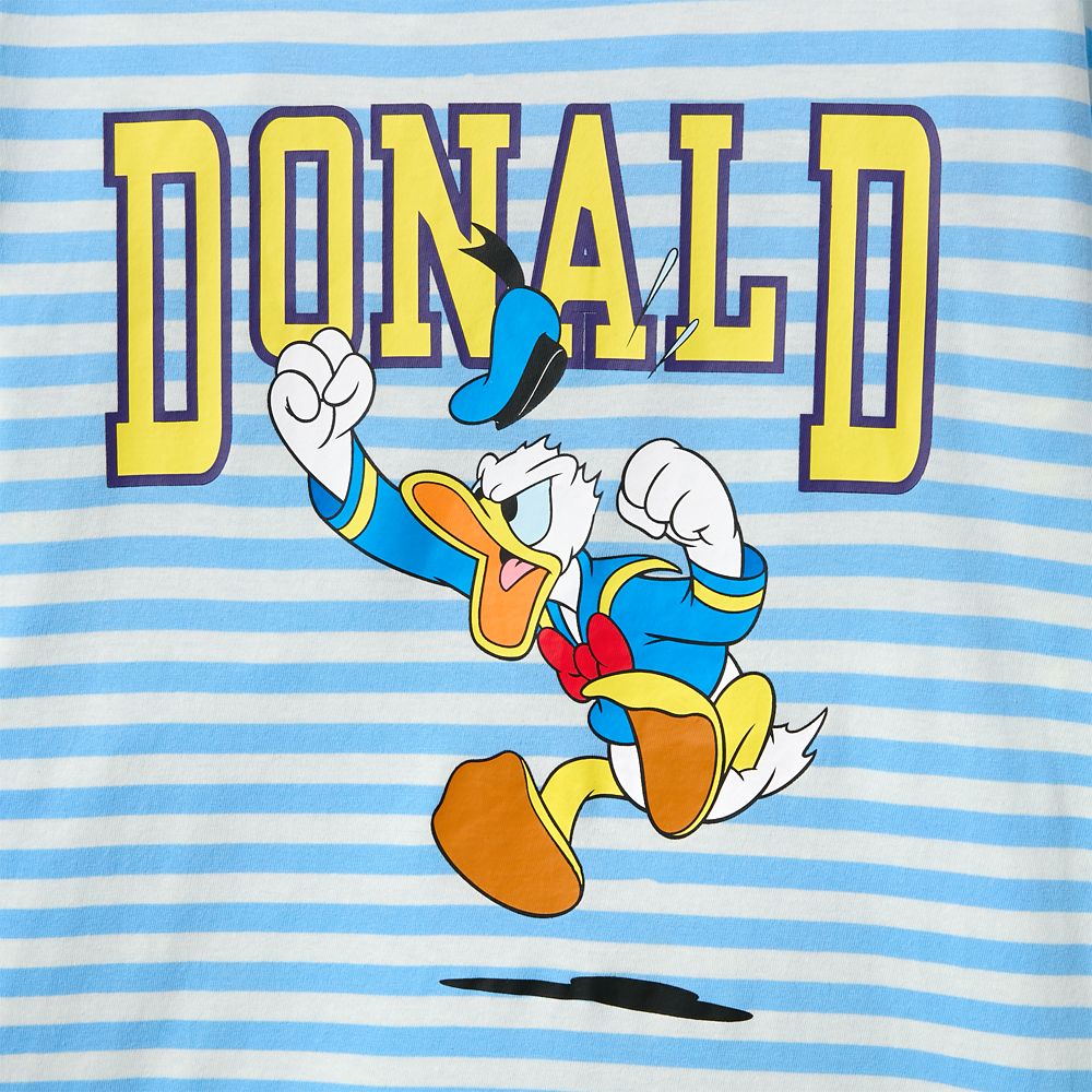 Donald Duck Striped T-Shirt for Adults