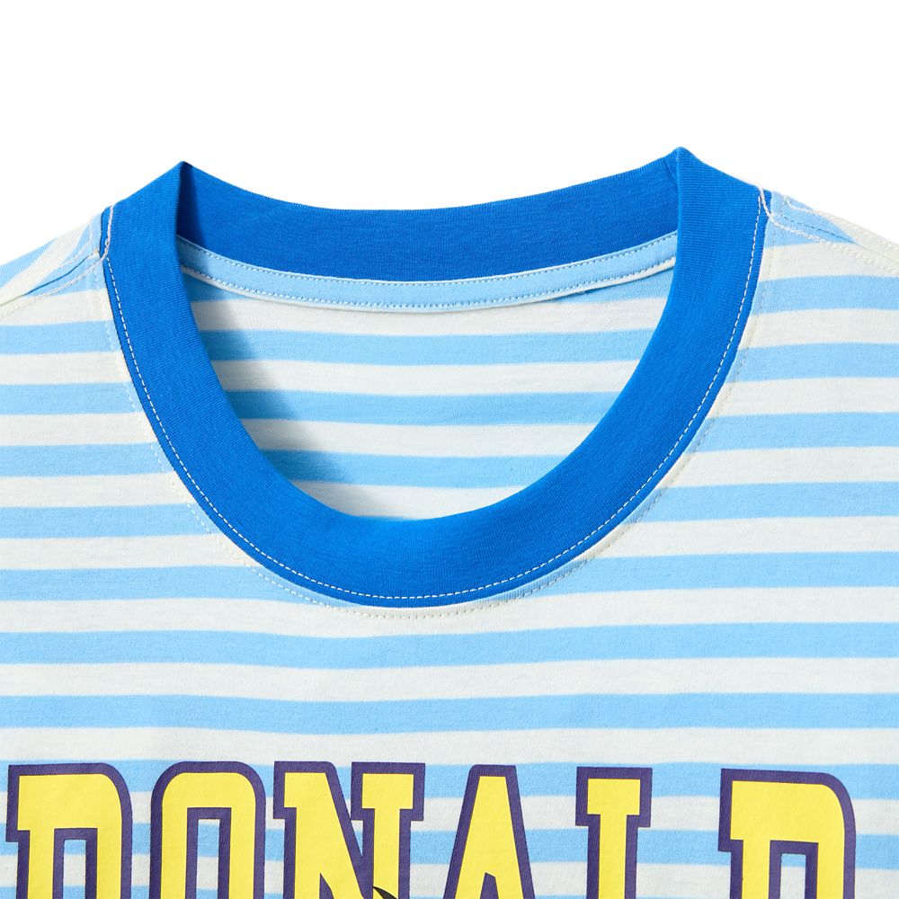 Donald Duck Striped T-Shirt for Adults
