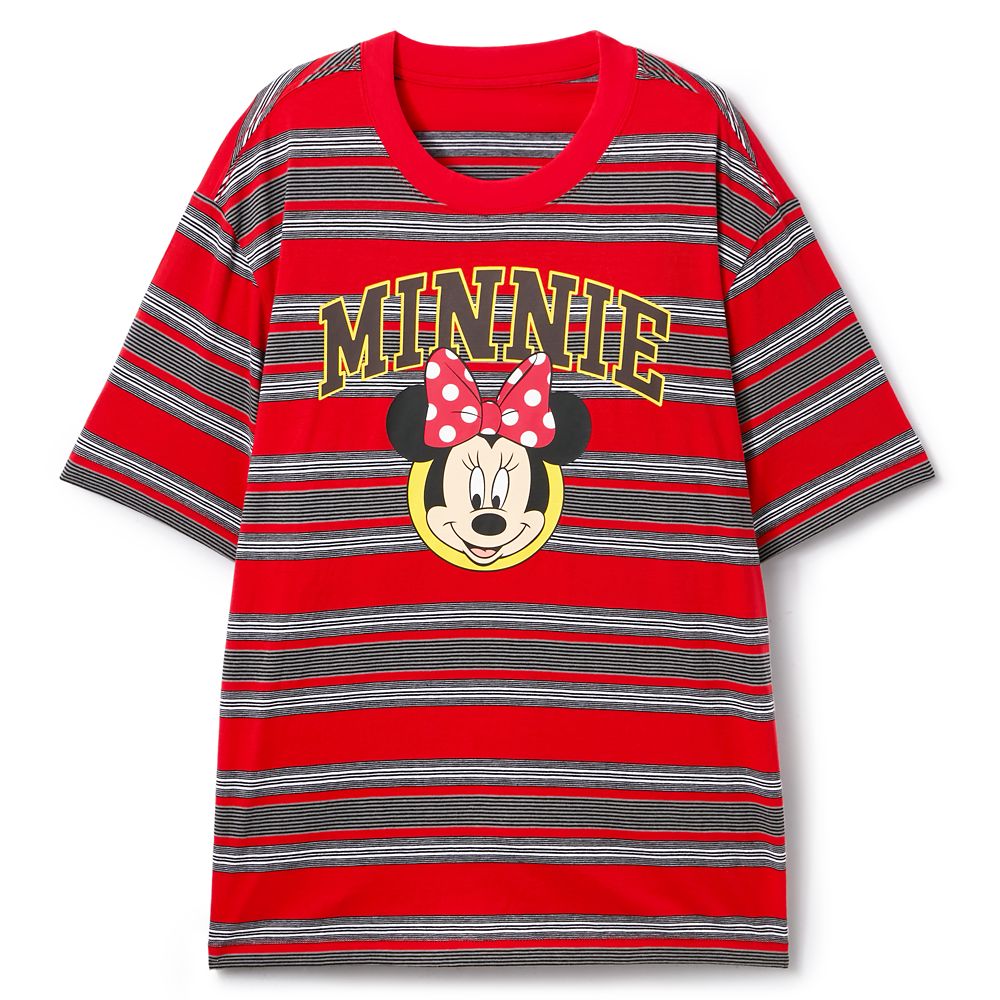 Minnie Mouse Striped T-Shirt for Adults