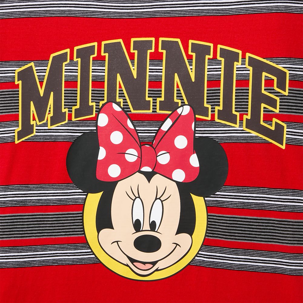 Minnie Mouse Striped T-Shirt for Adults