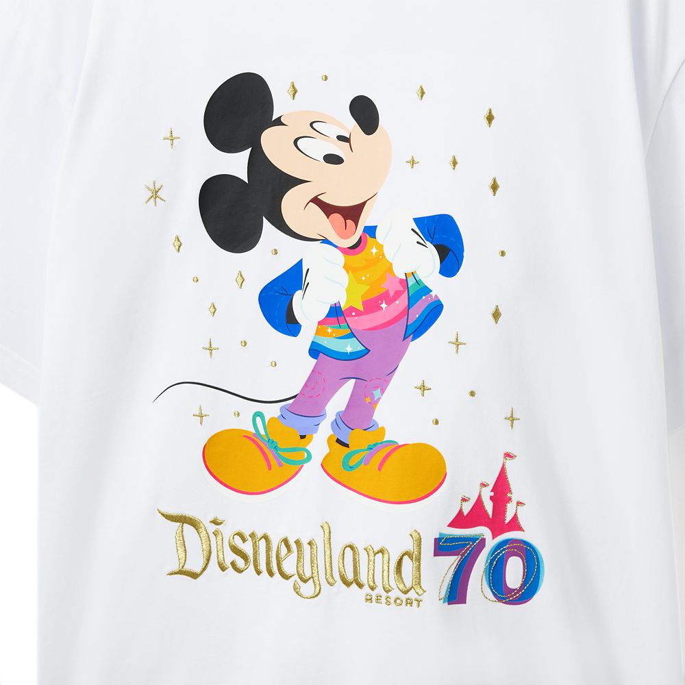 Mickey Mouse T-Shirt for Adults &ndash; Disneyland 70th Anniversary