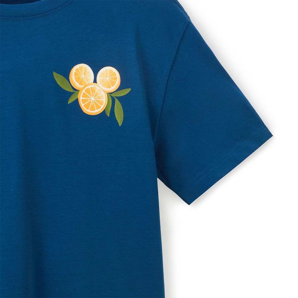 Mickey and Minnie Mouse Fruit Stand T-Shirt for Adults