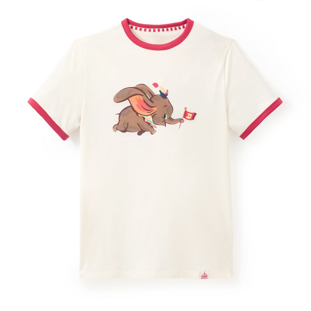 Dumbo and Timothy Mouse Ringer T-Shirt for Adults &ndash; Dumbo 85th Anniversary
