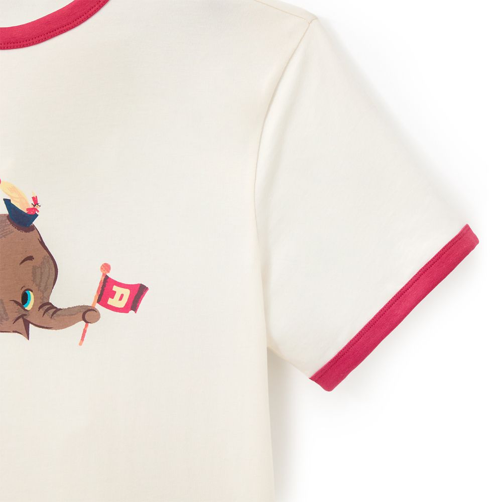 Dumbo and Timothy Mouse Ringer T-Shirt for Adults &ndash; Dumbo 85th Anniversary