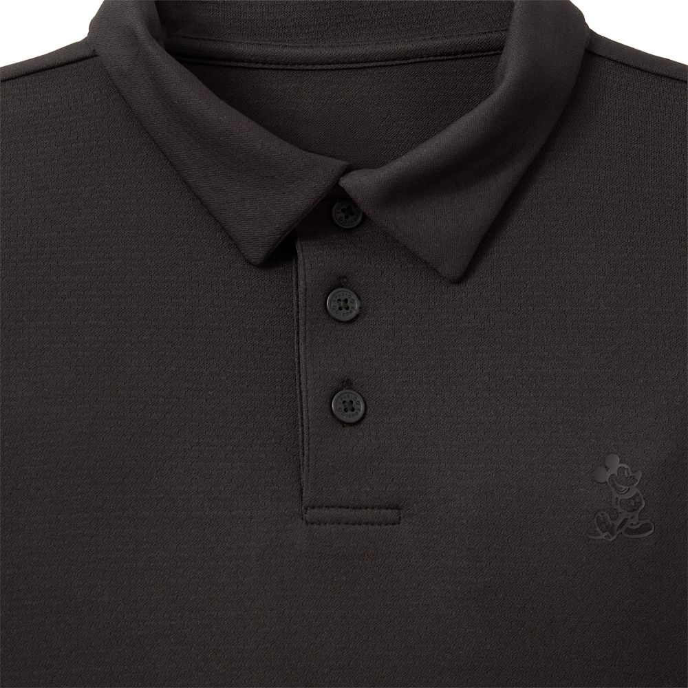 Mickey Mouse Polo Shirt for Adults &ndash; Black