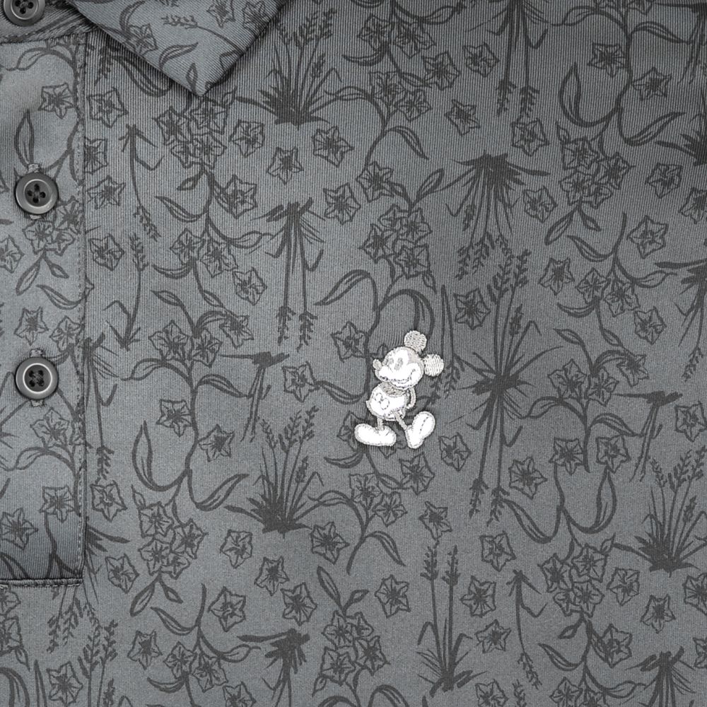 Mickey Mouse Tour Polo Shirt by Nike for Men &ndash; Gray POA Print