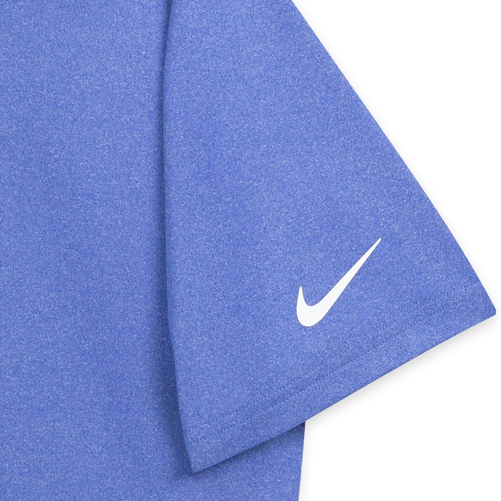 Mickey Mouse Tour Polo Shirt by Nike for Men - Heathered Blue