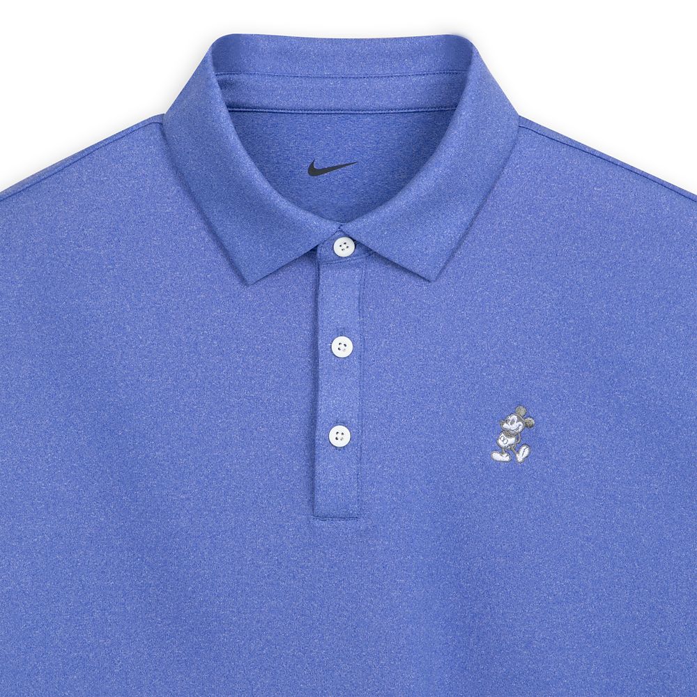Mickey Mouse Tour Polo Shirt by Nike for Men - Heathered Blue